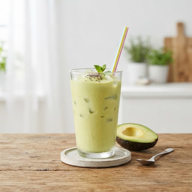 Avocado with Milk Smoothie.